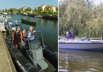 Vestele de salvare, VITALE pentru patru prahoveni a caror ambarcatiune s-a rasturnat la varsarea Dunarii in Mare