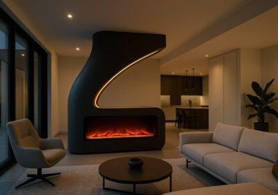 Șeminee electrice – Design futurist, căldură instant și zero bătăi de cap