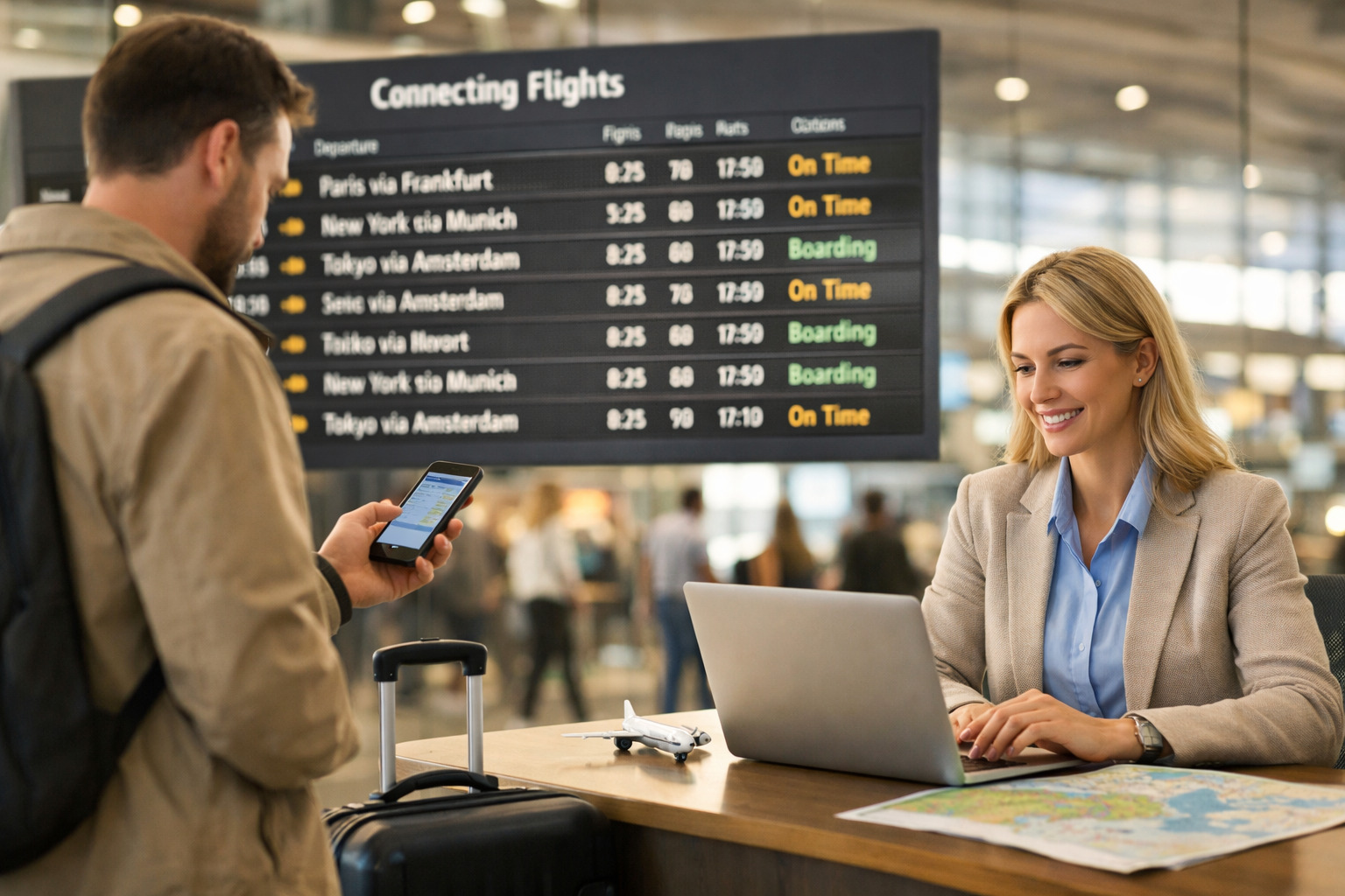 Cum poate Viva Holidays să-ți rezerve bilete de avion cu conexiuni convenabile